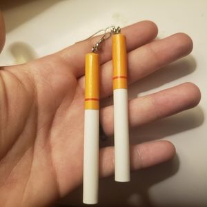 Cigarette Earrings